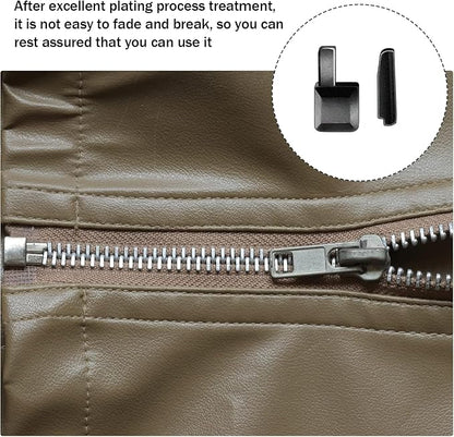 48pcs Zipper Head Slider, Zipper Latch Slider Retainer, 4 Sizes 3 Color Zippers - Image 2