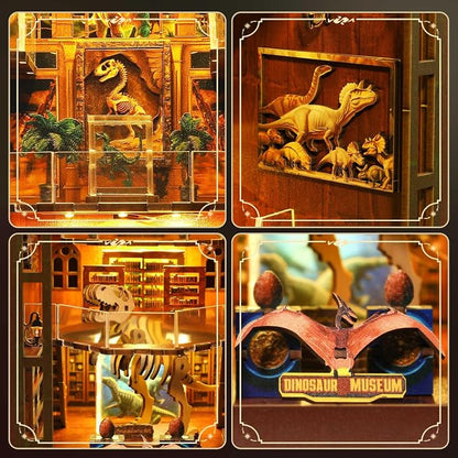 Book Nook Kit - DIY Miniature Museum Dollhouse & Tiny House 3D Wooden Puzzle - Image 2