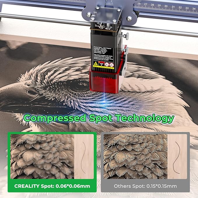 Creality Falcon 5W Laser Engraver Machine, 72w High Precision 0.06mm Laser - Image 4