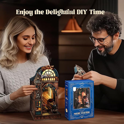 LED 3D Puzzle Magic Station Book Nook Kit - Image 6