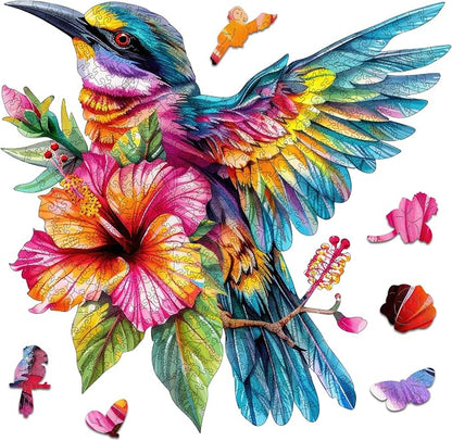 Wooden Jigsaw Puzzles -Hummingbird Wooden Puzzles by WoodenPuzzles