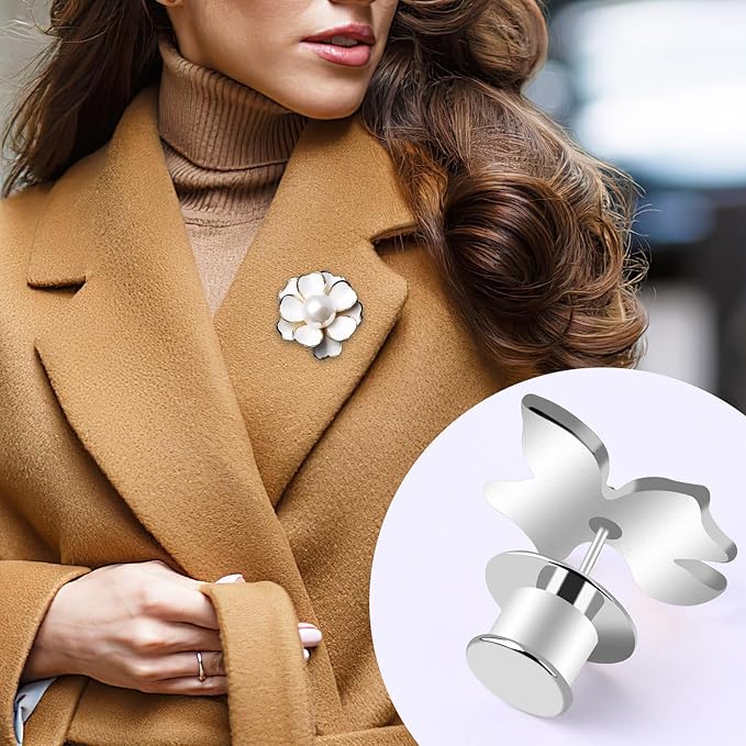 DECYOOL 20PCS Metal Locking Pin Backs, Pin Keepers Clasp Pin Backs Locking - Image 3