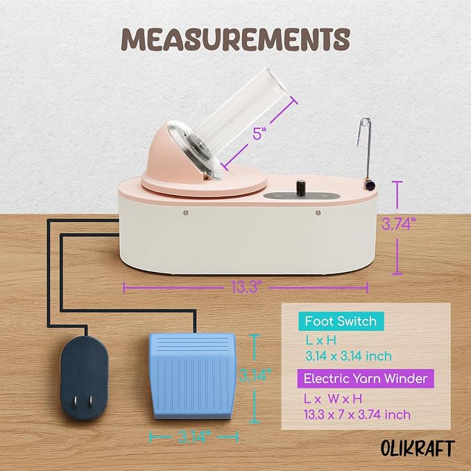 Olikraft Tabletop Electric Yarn Winder - Image 3