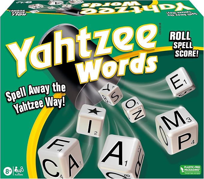 Winning Moves Yahtzee Words Games USA, Family Word Game Version of Yahtzee - Image 2