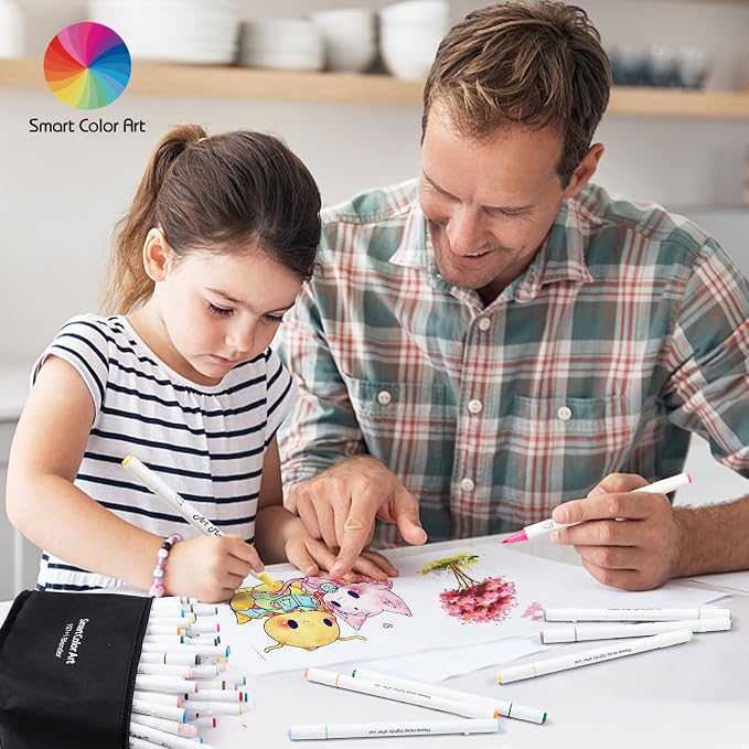 Smart Color Art 108 Pack Art Markers, 107 Alcohol Based Marker Pens and 1 - Image 6