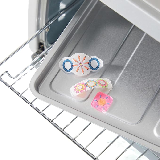Spirograph Shrink Charms, Friendship Bracelet Kit, Bracelet Making Kit - Image 3