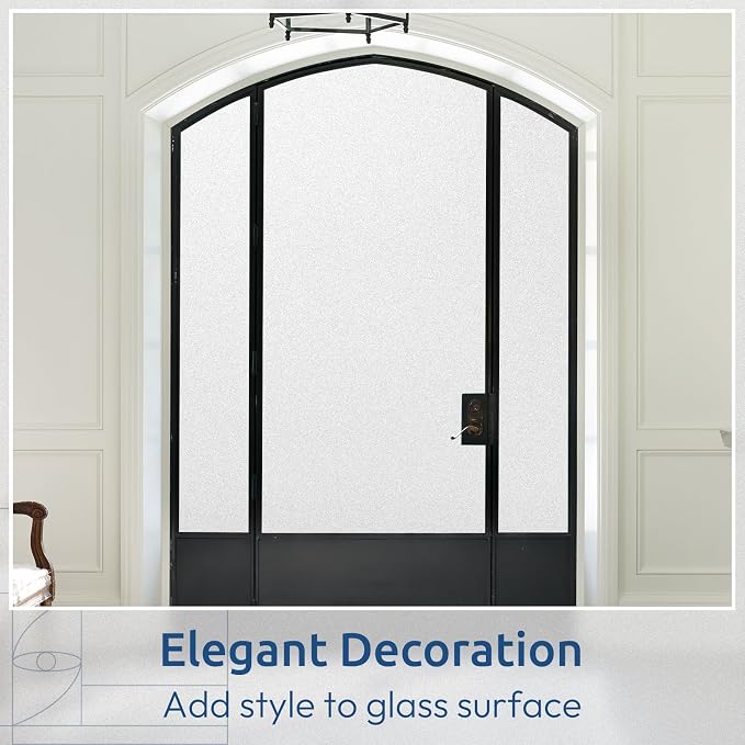 rabbitgoo Window Privacy Film, Non-Adhesive Frosted Glass Window Film - Image 8