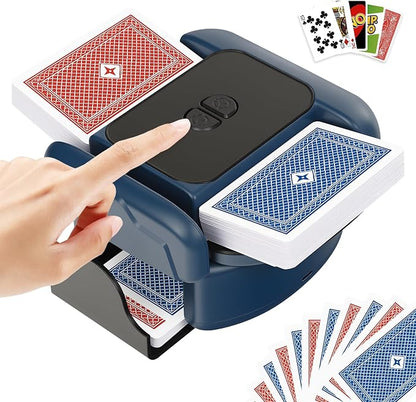 BEE&FLOWER Card Shuffler 2600mAh Rechargeable Auto-Stop Automatic Card Shuffler by BEEFLOWER