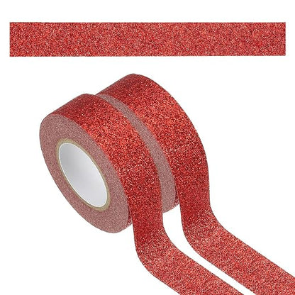 PATIKIL 2 Roll Glitter Paper Washi Tape, Washi Decorative Tape by PATIKIL