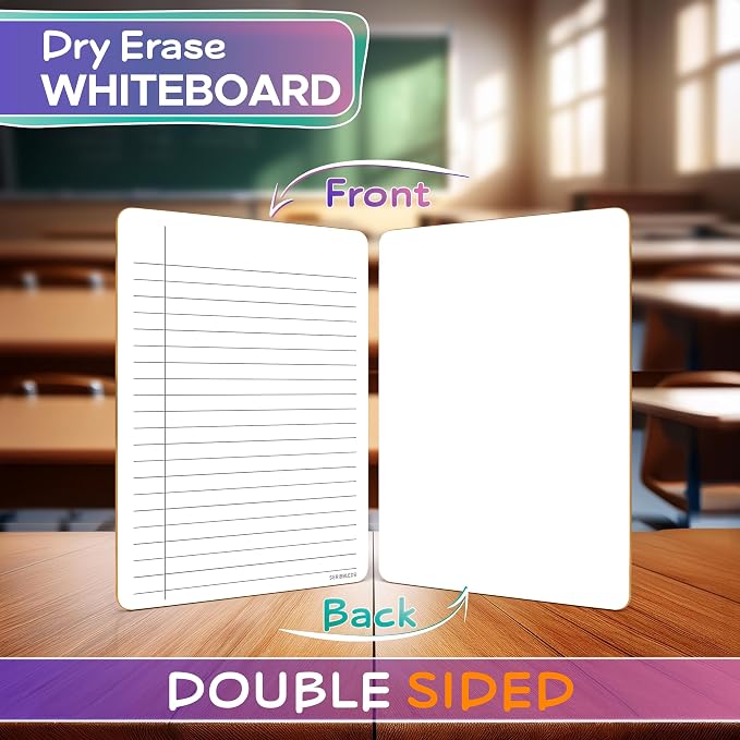 SCRIBBLEDO Dry Erase 5"x7" Mini Notebook College Ruled Lined Board 2 Pack - Image 2