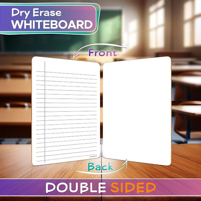 SCRIBBLEDO Dry Erase 5"x7" Mini Notebook College Ruled Lined Board 2 Pack - Image 2