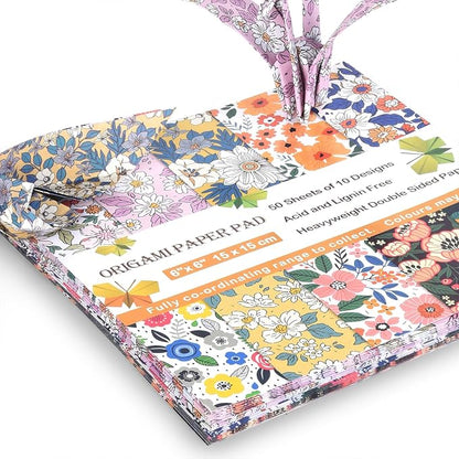 Origami Paper Kit 100 Sheets 6 Inch Square Double Sided Color 20 Vivid Colors - Image 5