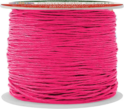 Mandala Crafts 1mm 109 Yards Hot Pink Cotton Waxed Cord by MandalaCrafts