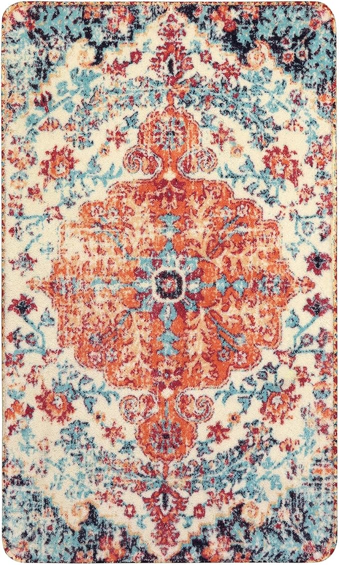 Lahome Bohemian Floral Medallion Area Rug - Image 9