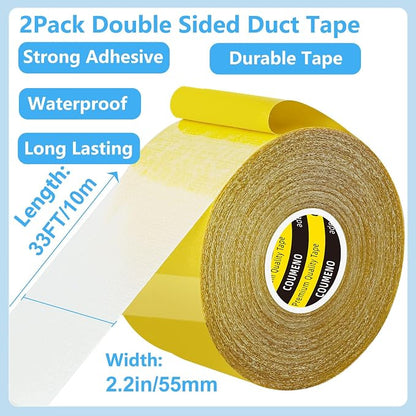 2 Pack Double Sided Tape Heavy Duty Strong Wall Adhesive - Image 2
