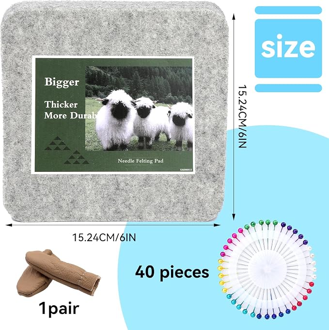 WONVOC Needle Felting Pad, Needle Felting Supplies, - Image 2