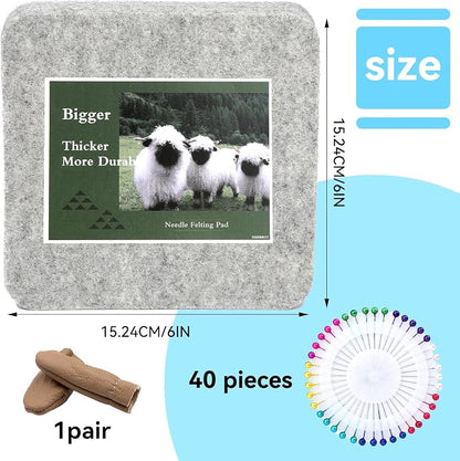 WONVOC Needle Felting Pad, Needle Felting Supplies, - Image 2
