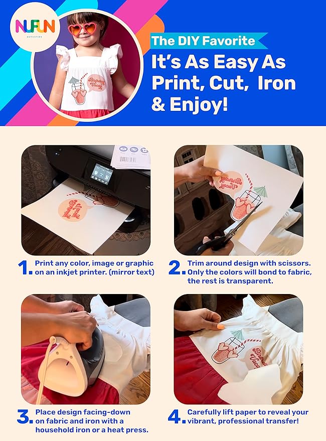 NuFun Activities Printable Iron-on Heat Transfer Paper - Image 2