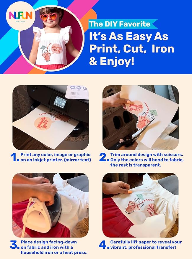 NuFun Activities Printable Iron-on Heat Transfer Paper - Image 2
