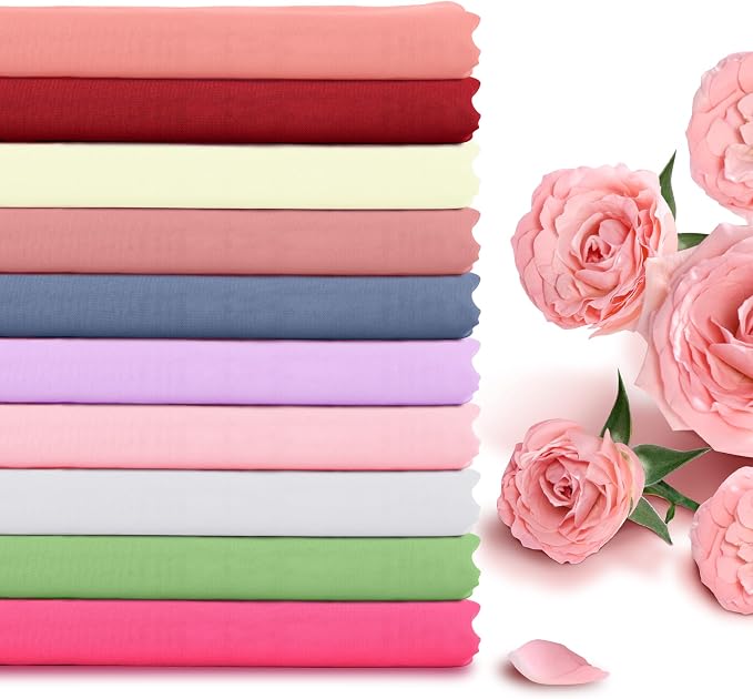 Horbaunal Burgundy Chiffon Fabric by The Yard, 10 Yard Continuous Sheer Fabric - Image 4