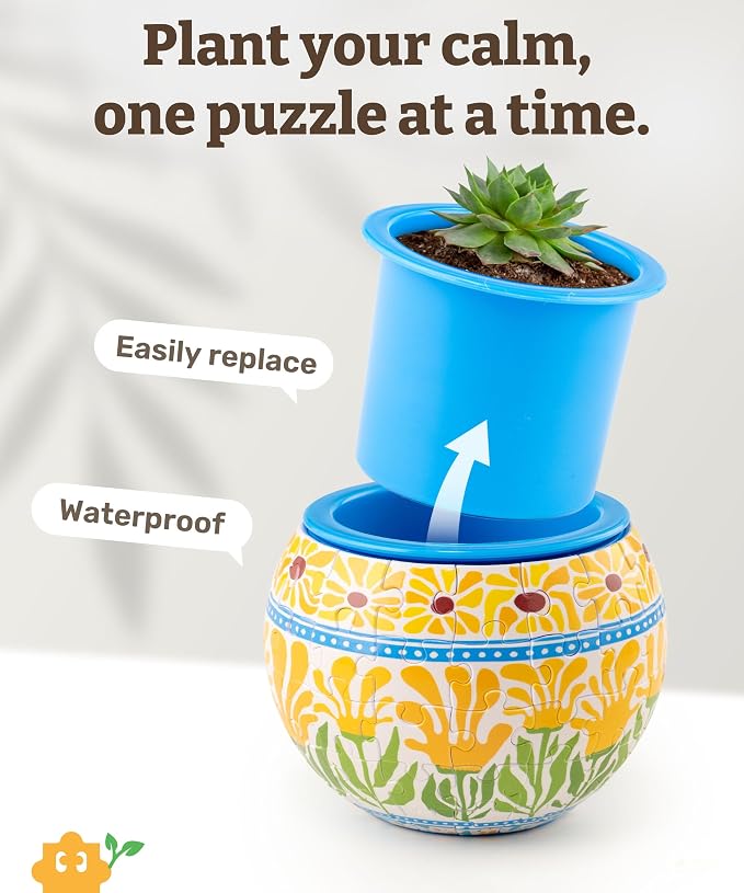 PieceRelax 3D Puzzle Planter 80 Pieces - Image 2