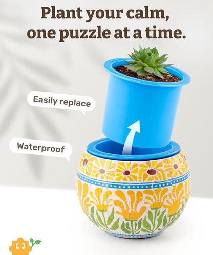 PieceRelax 3D Puzzle Planter 80 Pieces - Image 2