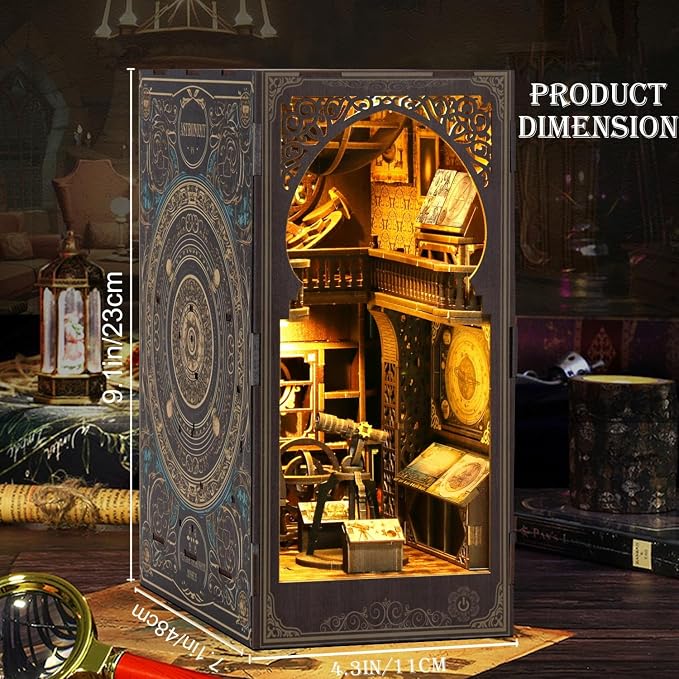 Book Nook Kits for Adults, 3D Printed DIY Miniature House Kit Astronomical - Image 3
