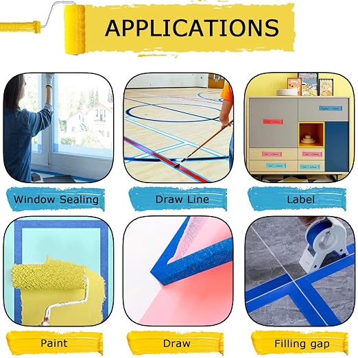 Masking Tape, Master Adhesive Paper Tape, DIY Crafts, Decoration, No Residue - Image 4