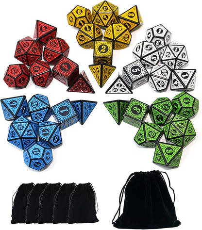 SmartDealsPro Double-Colors Polyhedral Dice Sets by SmartDealsPro