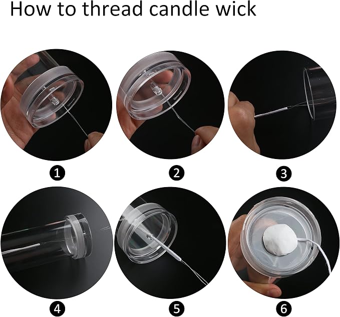 MILIVIXAY 2PCS Pillar Candle Mold -Height: 4.0inch, Diameter:2.0inch-30ft Long - Image 7