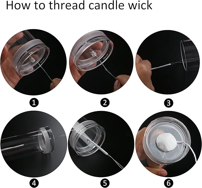 MILIVIXAY 2PCS Pillar Candle Mold -Height: 6.0inch, Diameter:2.0inch-30ft Long - Image 7