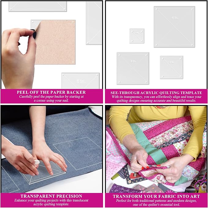 Quilting Acrylic Template Set | Precision Tools - Image 5