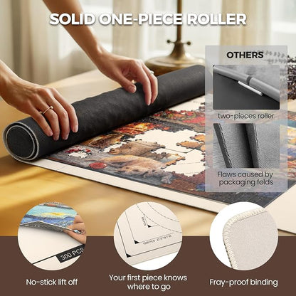 ropoda 1500 Pieces 46" x 26 "Puzzle Mat Roll Up, Puzzle Saver - Image 3