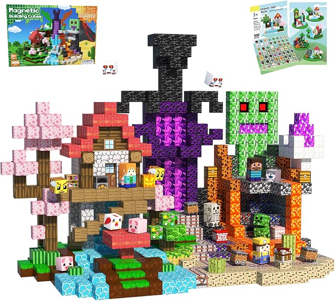 300 PCS Magnetic Blocks by Unknown