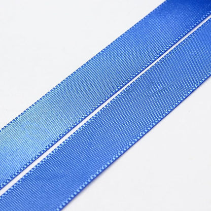 5/8" x 100 Yards Royal Blue Polyester Satin Ribbon Single Faced Bulk Fabric - Image 6