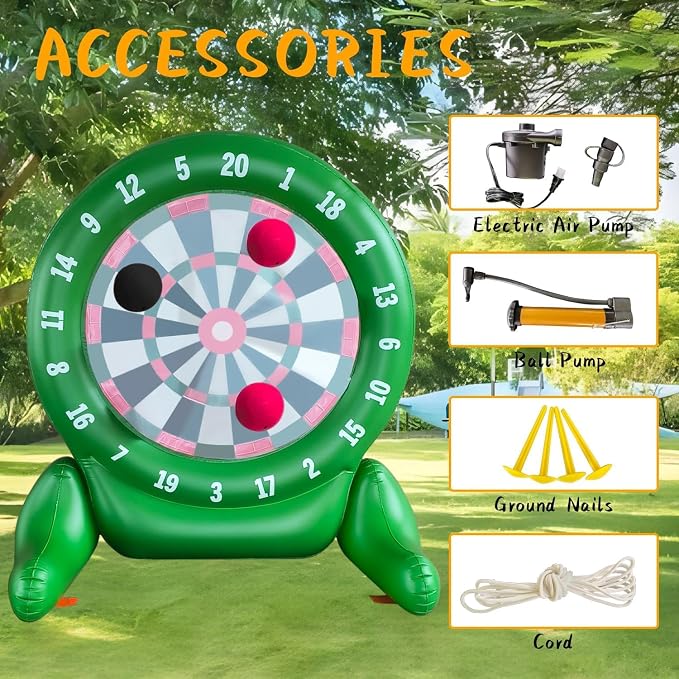6Ft Tall Giant Kick Darts Games Inflatable Giant Kick Darts Games, Jumbo - Image 8