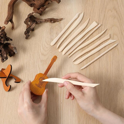 50PCS Wooden Clay Sculpting Tools, 6.2'' Smooth Double Ended Clay Modeling Tools - Image 8