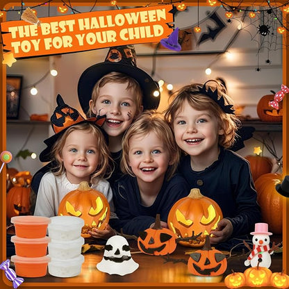 YOGFIT 36 Pack Halloween Pumpkin DIY Craft Clay Kit - Image 3