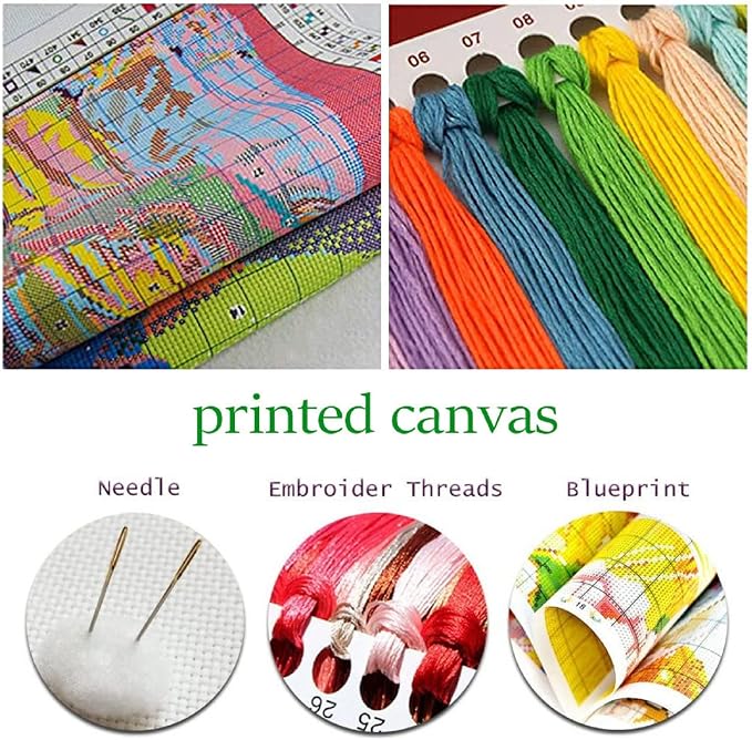 Dimxvean Stamped Cross Stitch Kits, Cross Stitch Kits - Image 3