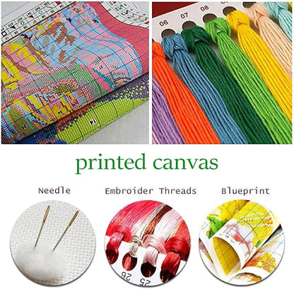 Dimxvean Stamped Cross Stitch Kits, Cross Stitch Kits - Image 3