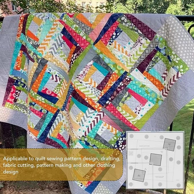 Sewing Rulers, Quilting Rulers Quilting, Curvy Log Cabin Trim Tool Finished - Image 3