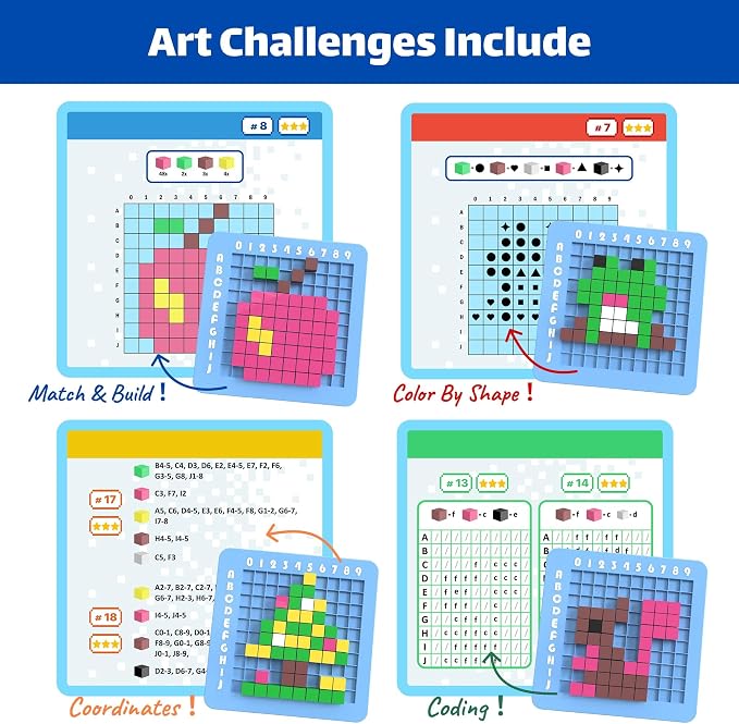 STEM Toys Pixel Art Kit for Kids - Image 3