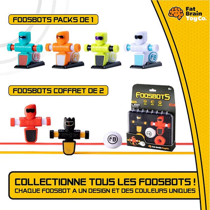Fat Brain Toys Foosbots On The Go Tabletop Trickshot Game, 2 Player Soccer Toys - Image 3