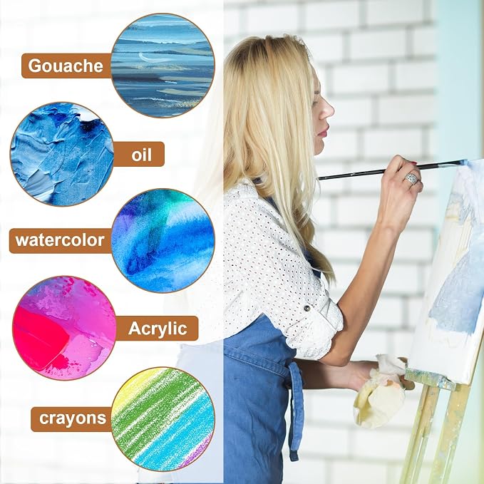MECCANIXITY Canvas Boards for Painting, 5x7 Cotton Blank Primed Art Canvas - Image 4