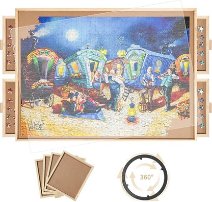 1500 Pieces Rotating Puzzle Board by Unknown
