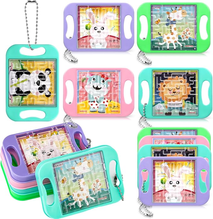 Maze Puzzle Keychain Cubes Bulk Christmas Maze Game Puzzles Keychain Cubes by JellyArch