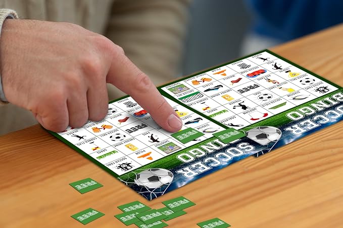 Soccer Bingo Game, Soccer Party Games Bingo Cards - Image 3