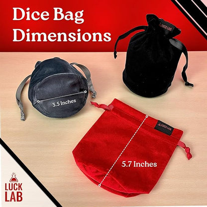Luck Lab Velvet Drawstring Dice Bag - Image 5
