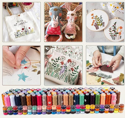 184 Pcs 80 Color Thread for Sewing Machine, 500 Yard Sewing Machine Thread & - Image 4