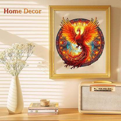 KAAYEE Wooden Jigsaw Puzzles-Wooden Puzzle Adult Unique Shape Advanced Phoenix - Image 3